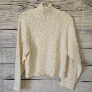 NWOT ASOS High Neck Cableknit Sweater